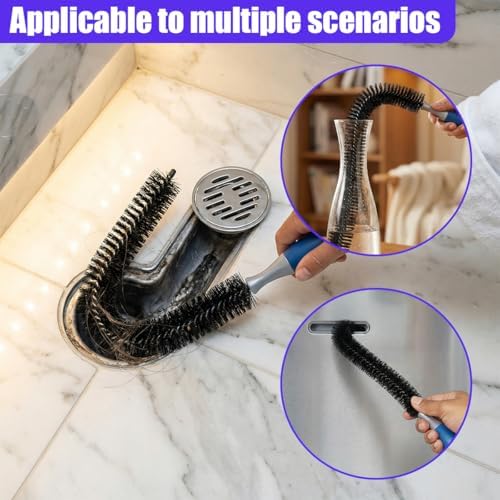 Car Engine Cleaning Brush with Long Handle, Flexible Hard Bristle Auto - Image 5