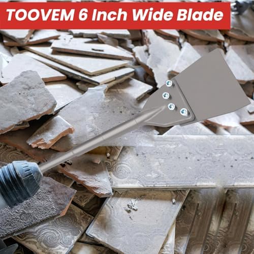 TOOVEM 6 Inch SDS Max Floor Scraper, SDS Max Chisel - Image 6