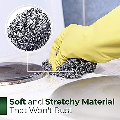 Stanley Home Products Stainless Steel Scrubbers – Rust Resistant Sponge - Image 6