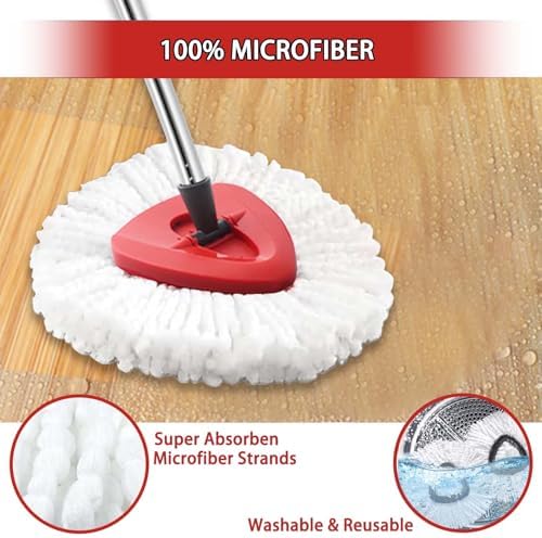 6-Pack Spin Mop Heads Replacements Compatible - Image 4