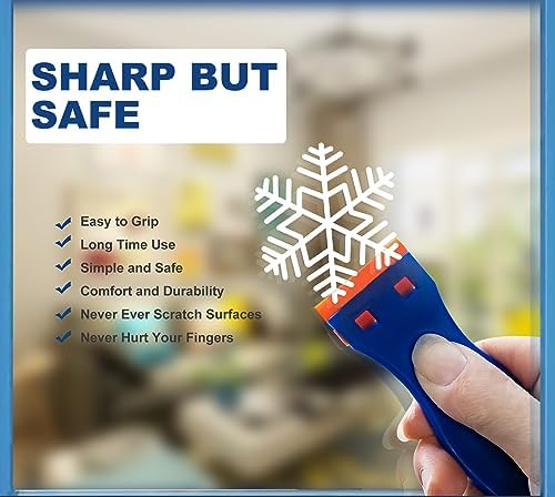Plastic Razor Blade Scraper Tool, Cleaning Scraper Remover - Image 5