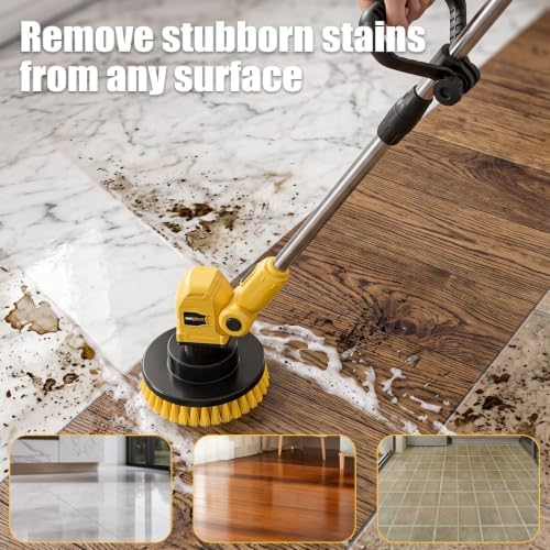 Cordless Spin Scrubber, 6 Brush Head, Floor Scrubber - Image 4