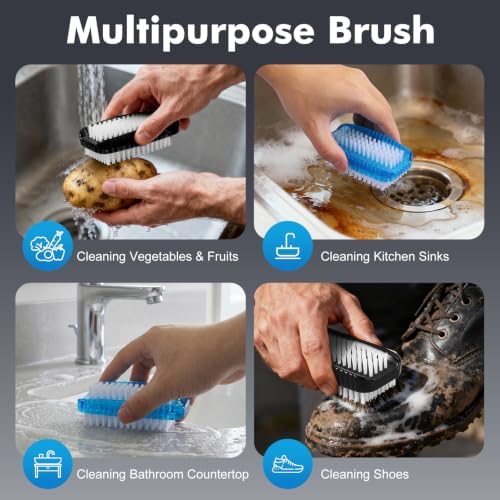 Nail Brush for Cleaning Fingernails, Larbois 2 Pack Deep Cleaning Fingernail - Image 5