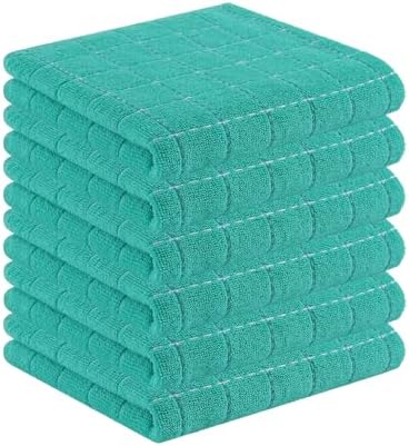 Homaxy 100% Cotton Terry Kitchen Towels, 6 Pack by Homaxy