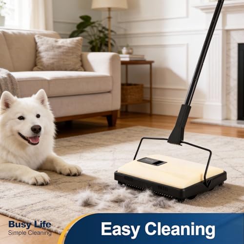 Yocada Manual Carpet Sweeper Cleaner Household Sweeper 1*Extra Brush - Image 2