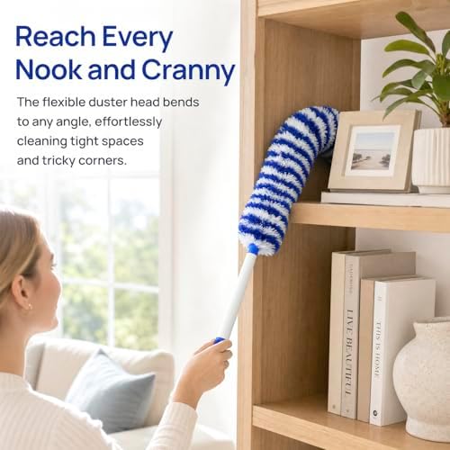 Microfiber Dusters for Cleaning, Washable Feather Duster for Household Cleaning - Image 4