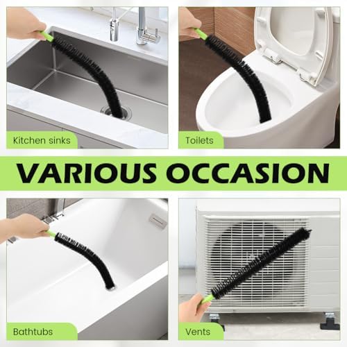 2 Pcs 16.5 Inch Flexible Drain Cleaning Brush Set - Image 5