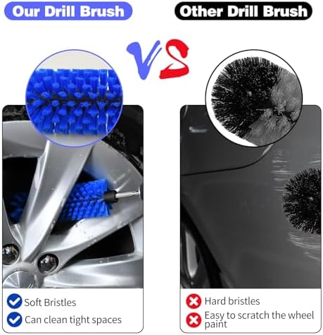 1 Pack Drill Brush for Car Wheel and Bottle - Image 3
