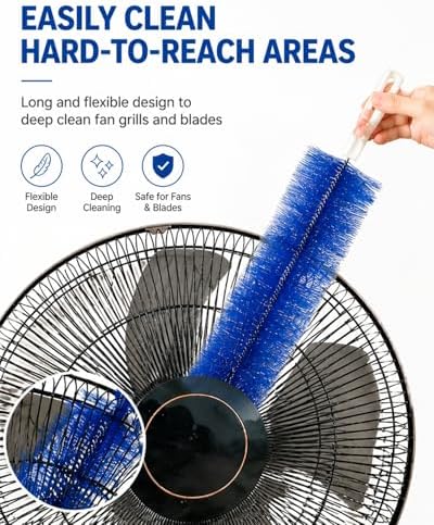 2 Pcs Fan Cleaning Brush, Bendable Micorfiber Crevice Duster Cleaner - Image 3