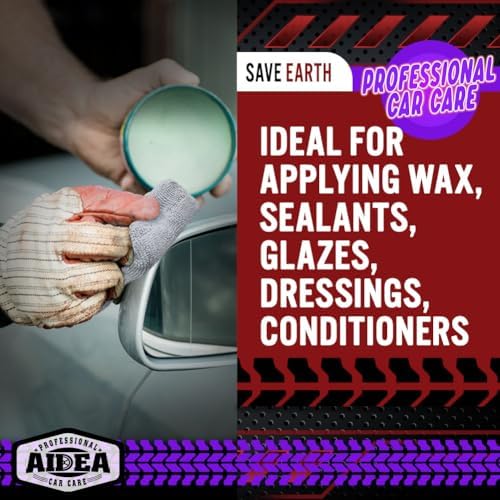 AIDEA Microfiber Applicator Pad-8 Pack, Car Wash Sponge - Image 2