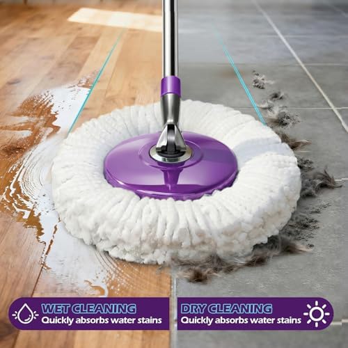 Masthome Spin Mop and Bucket Set, Compact Mop Bucket System - Image 5