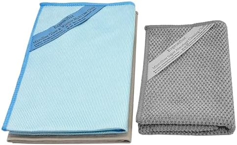 3-Pack Microfiber Glass Cleaning Cloths by Exprosiflux