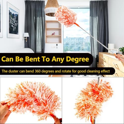 Extendable Microfiber Duster, 20-49 in, 10 Replaceable Heads - Image 4