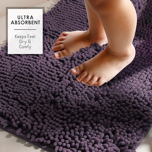 Hearth & Harbor Bathroom Rugs, Chenille Bath Mat - Image 5