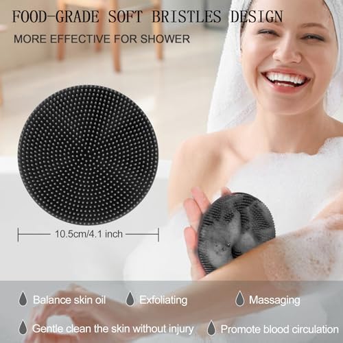 INNERNEED Food-Grade Soft Silicone Body Scrubber Shower Brush - Image 3