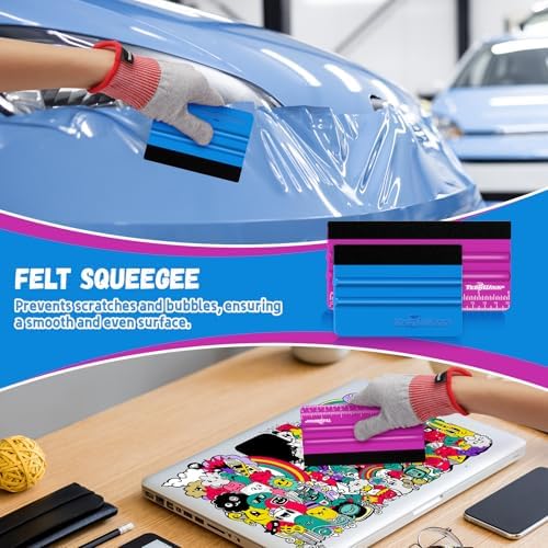 TECKWRAP Professional Felt Squeegee - Image 6