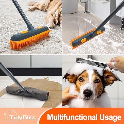 TidyBliss Pet Hair Removal Rubber Broom - Image 5