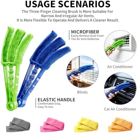 2 Pack Window Blind Cleaner Duster Brush - Image 3