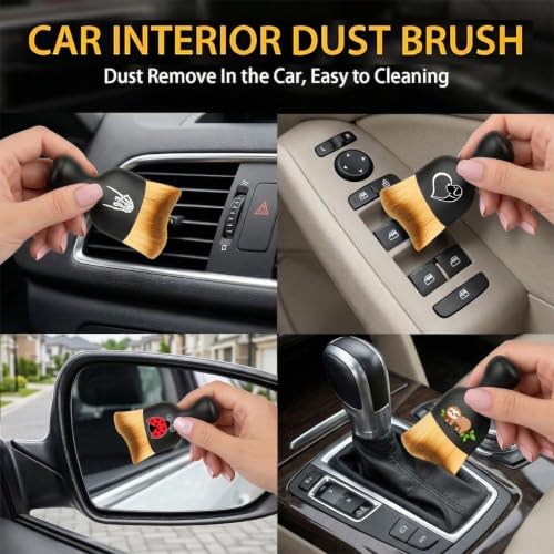 Flamingo Car Detailing Brush Soft Bristle Auto Interior Cleaning Brush - Image 5