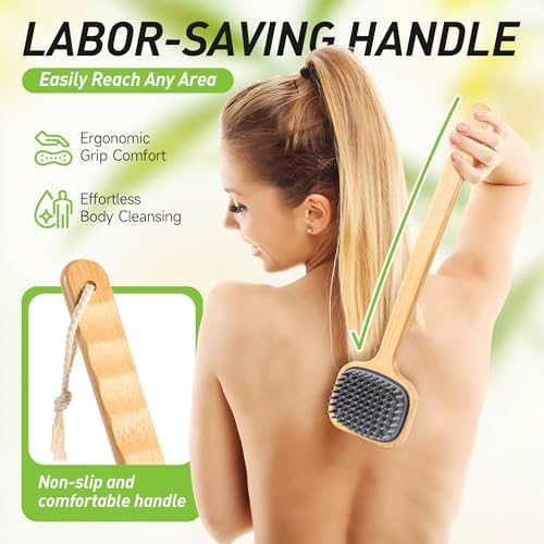 NURENDER 16.92'' Double-Sided Back Scrubber - Image 5