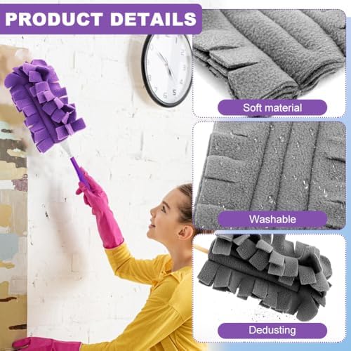 14 Pcs Microfiber Reusable Duster Refills Compatible - Image 5