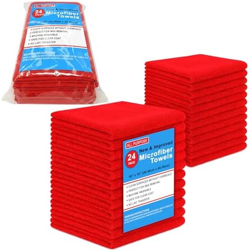 Blue Horizon Microfiber Cleaning Towels, Ultra Soft Plush Washcloth, All by BlueHorizon