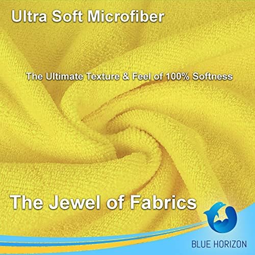 Blue Horizon Microfiber Cleaning Towels, Ultra Soft Plush Washcloth, All - Image 4