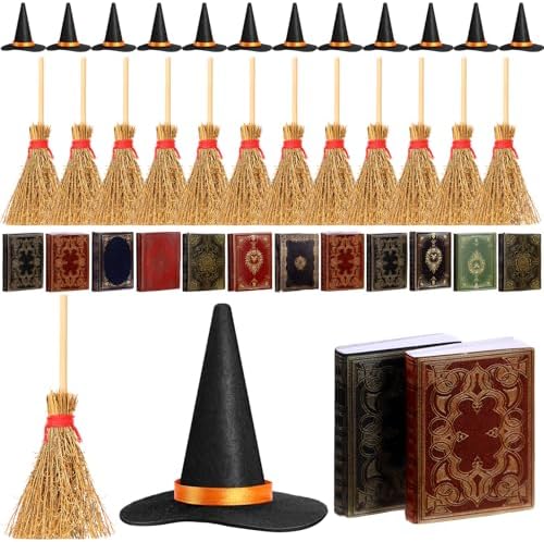 Yuntau 36 Pcs Halloween Mini Witch Hats by Yuntau
