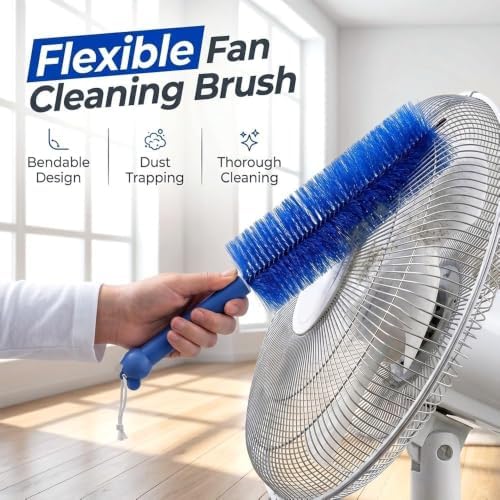 Fan Cleaner Brush with Bendable Microfiber Head, Reusable Washable Ceiling Fan - Image 3