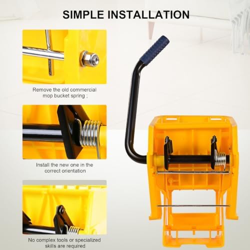 Commercial Mop Bucket Wringer Spring Replacement: Wringer Spring Compatible - Image 6