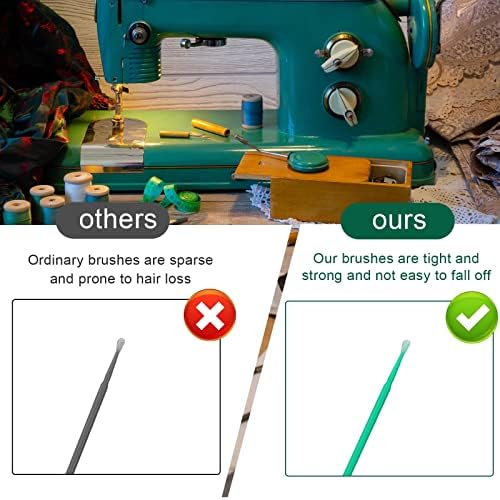 200 Pcs Sewing Machine Cleaning Brushes Tool Kit, Disposable Bendable Pointed - Image 4