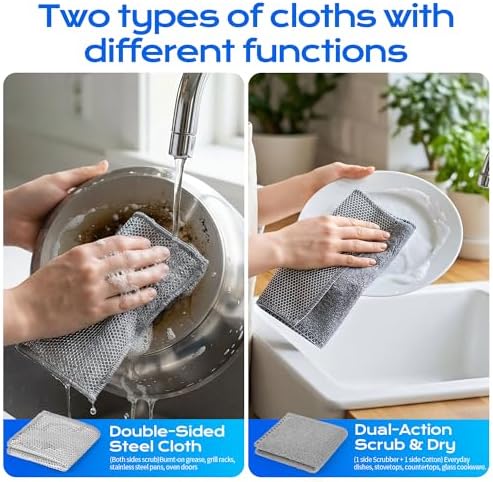 Solara Lux Scrub Cloths, Dual Action Scrubber Pads - Image 2