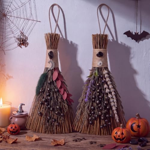 Hotop 2 Pack Scented Cinnamon Brooms Mini Witch Brooms 9x4 Inch by Hotop
