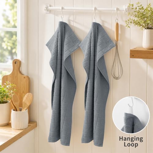 Kitinjoy Premium Cotton Check Kitchen Towels 8 Pack - Image 5