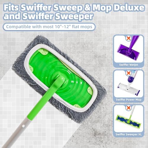 Reusable Mop Pads for Swiffer Sweeper Mop, Microfiber Wet Pads Refill - Image 2