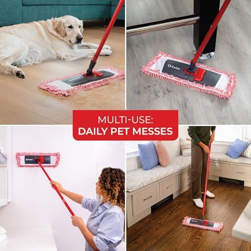 O-Cedar Pet Pro Microfiber Hair & Dust Mop + 1 Mop Head Replacement | 3X Pet - Image 6