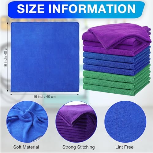 Nuenen Car Microfiber Clean Cloths, 16 x 16 Inch - Image 3