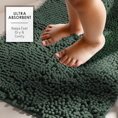 Hearth & Harbor Bathroom Rugs, Chenille Bath Mat - Image 4