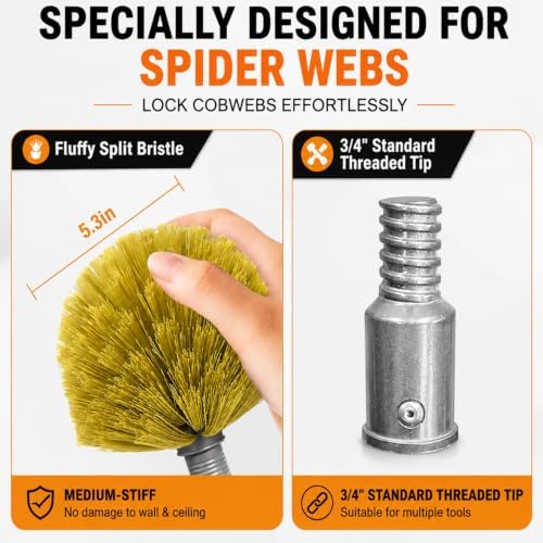 4-12Ft Cobweb Duster with 4-Stage Extension Pole - Image 6