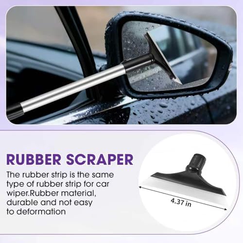 Purple Windshield Cleaner Tool, Car Interior Cleaning Kit - Image 3