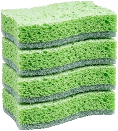 Natural Cellulose Dish Sponges for Kitchen, Non-Scratch Scrub Sponge by Unknown