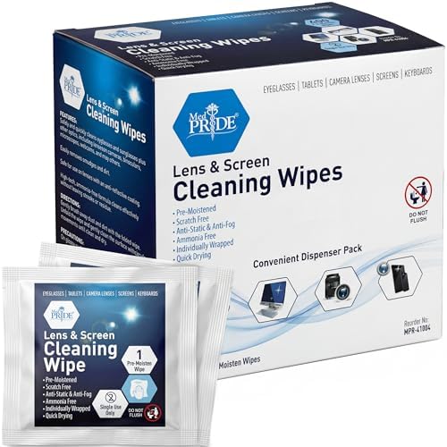 MED PRIDE Lens and Screen Cleaning Wipes by MEDPRIDE