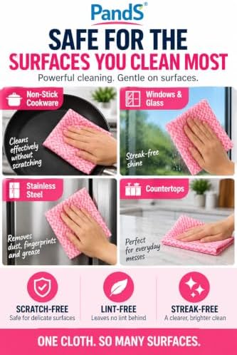 Reusable Paper Towels, 2 Rolls 120 Sheets, Washable Kitchen Cleaning Wipes - Image 3
