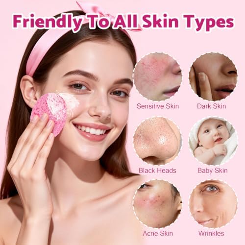 320-Count Compressed Facial Sponges, Natural Cellulose Face Sponge - Image 4