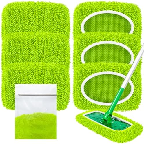 Reusable Microfiber Chenille Mop Pads Compatible by LOVECO