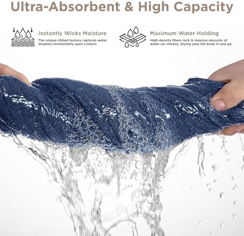 8 Piece Bath Towels Set, 2 Oversized 35 * 70 in Bath, 2 Hand, 4 Wash - Image 5