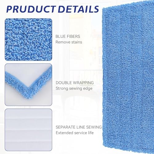 Mop Pads Replacement for Rejuvenate Microfiber Mops, Compatible - Image 3