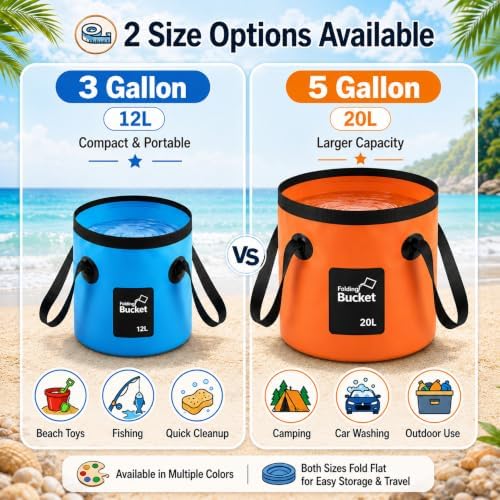 3 Gallon 3 Pack Collapsible Bucket - Image 6