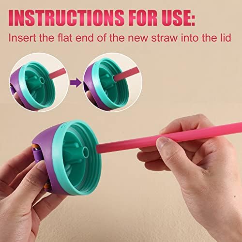 6PCS Replacement Straws for Owala Water Bottle 24 oz 32 oz Accessories - Image 5