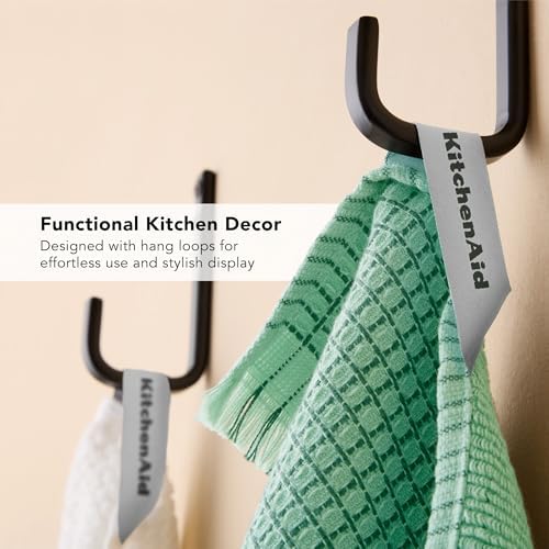 KitchenAid Gourmet Series Gridlines Kitchen Towels 3-Pack Set, 100% Cotton - Image 5